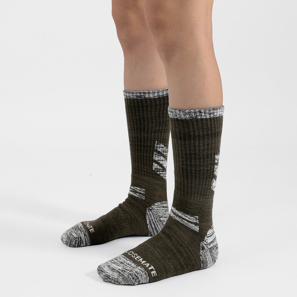 Closemate Men's Outdoor Hiking Mid-Calf Socks