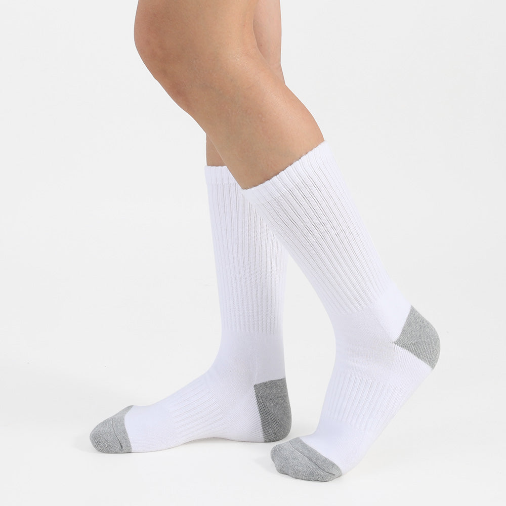 Closemate Men's Athletic Cushioned Mid-Calf Socks