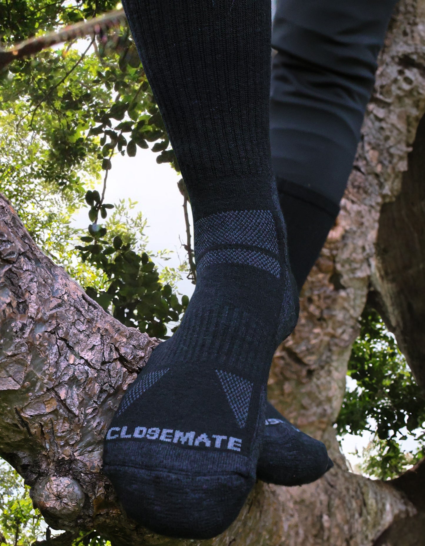 Men's Wool Thermal Outdoor Hiking Mid-Calf Socks