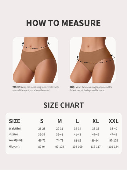 Women's Bamboo-Soft Seamless Comfort Panties