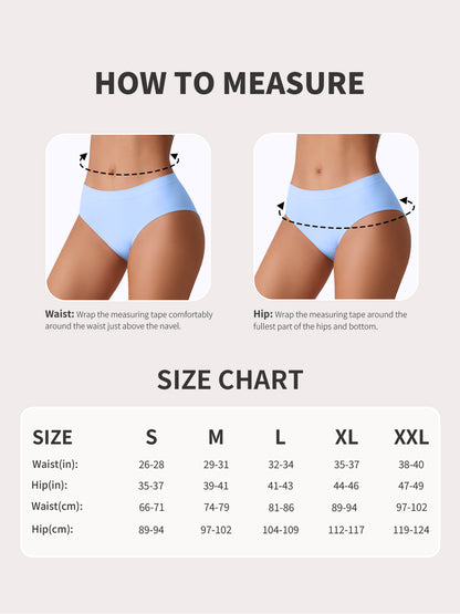 Women's Bamboo-Soft Seamless Comfort Panties