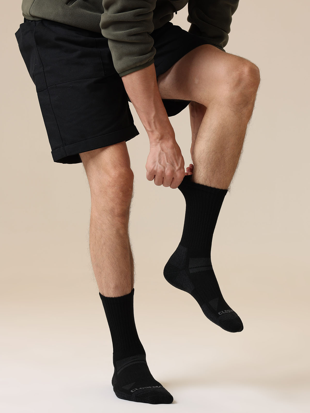 Men's Wool Thermal Outdoor Hiking Mid-Calf Socks